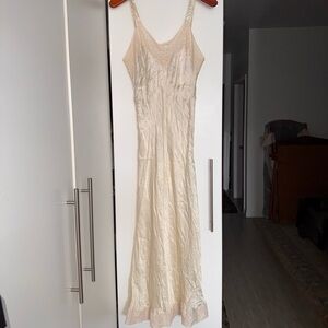 Elegant Vintage Lace Slip Dress